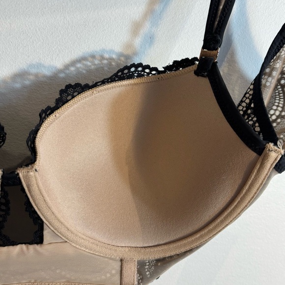 AERIE Sz 34C Balconette Bra Lace Overlay Adjustable Strapps and Back NEW - Picture 8 of 8